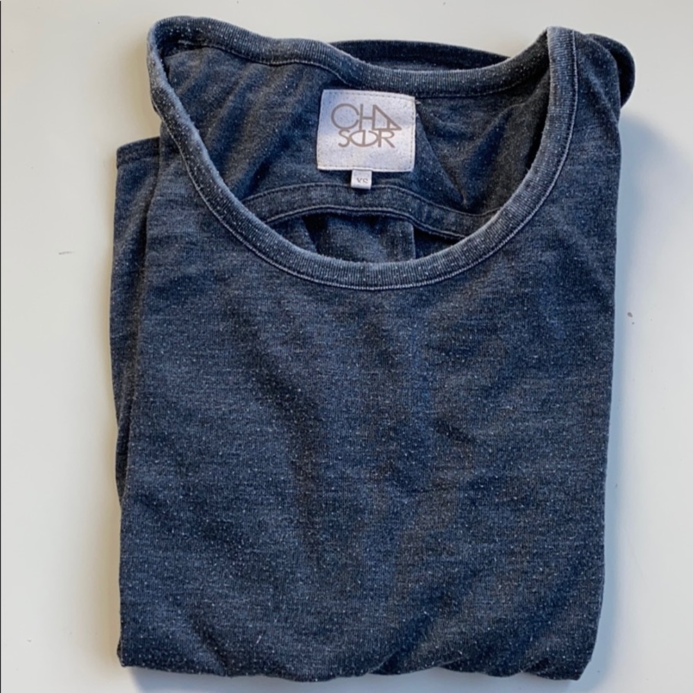 Chaser Brand Super Soft T-shirt w back cutout